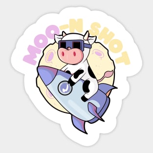 Moo-N Shot Sticker